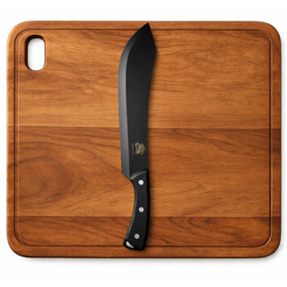 Faca Churrasco Caça Profissional Cozinha Carne Black Lâmina Preta 9,5" Inox Premium em Oferta na Shopee