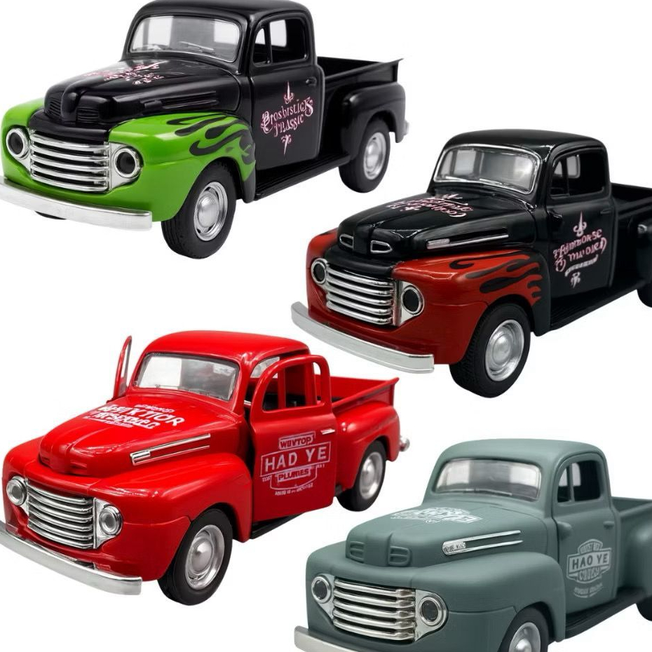 Brinquedo Carrinho Miniatura em Metal Caminhonete Chevrolet Pick up Ford escala 1:32