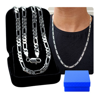 Corrente Colar Masculina Grumet 5mm Prata 925 Escamado 3x1 Premium 70cm Italian Original em Oferta na Shopee