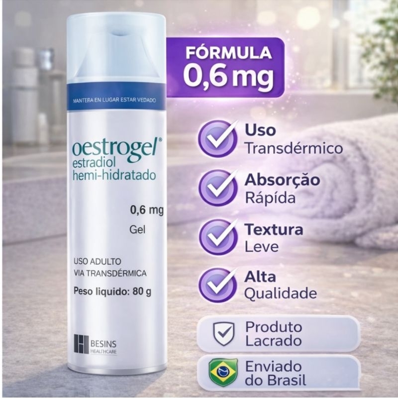 estrogenio suporte gel menopausa oestrogel femenino