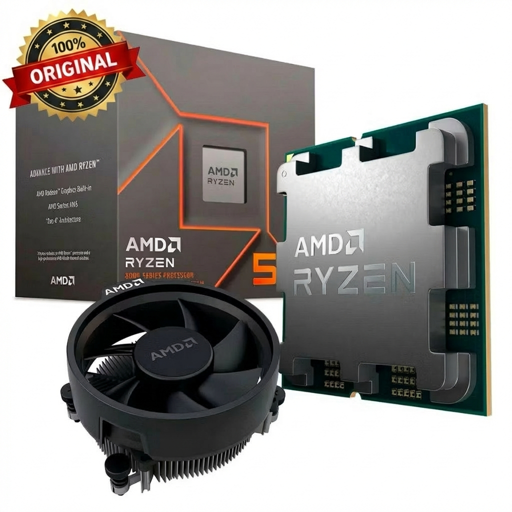 Processador AMD Ryzen 5 8500G, 3.5GHz (5.0GHz Turbo) Com Cooler AMD Wraith Stealth,100-100000931BOX