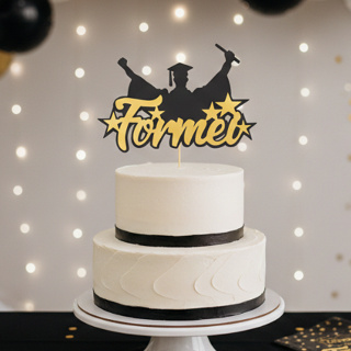 Topo de Bolo Formatura EVA Glitter - Enfeite Luxo #Formei Acadêmico em Oferta na Shopee