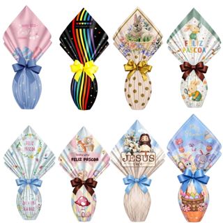 Embalagem Saco Ovos Páscoa 10 un Folhas 39x39cm 350g a 500 Estampas em Oferta na Shopee