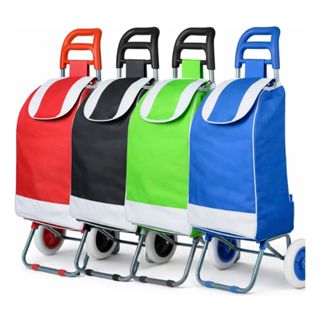 CARRINHO DE COMPRAS DOBRAVEL DE FEIRA MERCADO COM RODAS SACOLA LEVE 30 KILOS em Oferta na Shopee