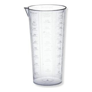 Copo Medidor 500ml Plásticos Mb Transparente Polipropileno BPA Free com Marcações para Líquido Semolina Chocolate Xícara
