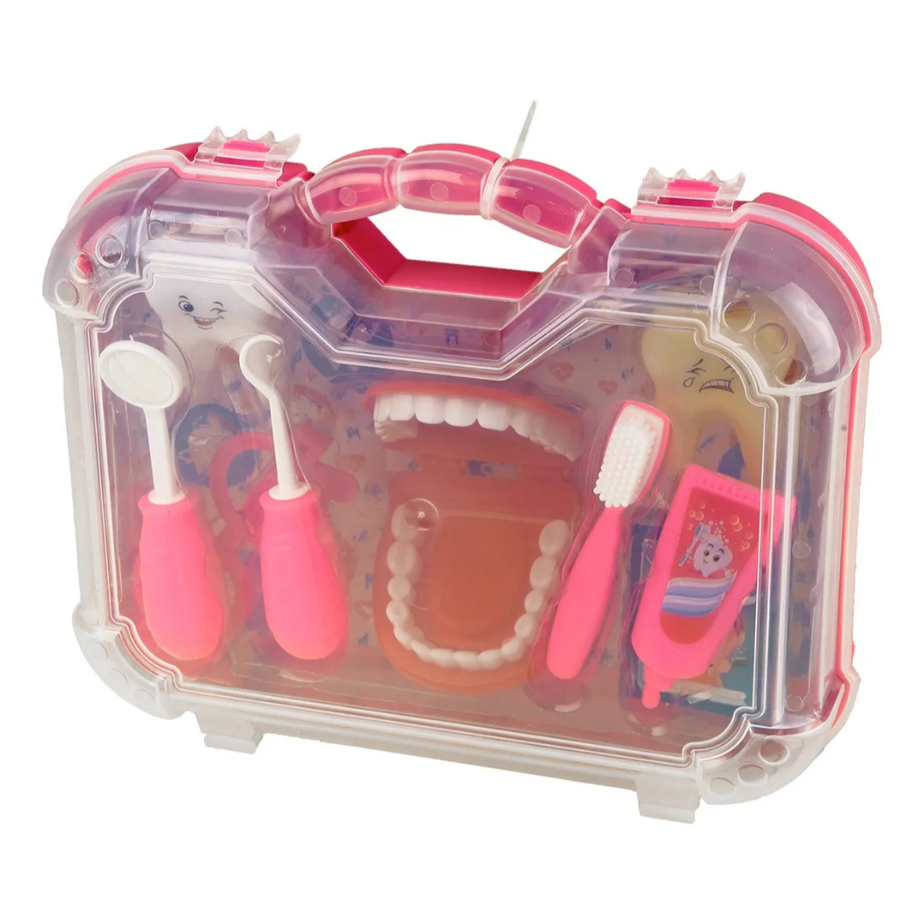 Maleta de Brinquedo Mini Kit do Dentista Grande com 9 Peças - Paki Toys — imagem 2 de 2