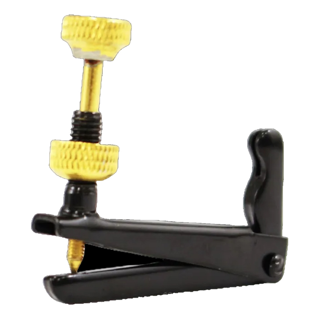 Kit Micro Afinador Fixo Violoncelo Preto E Dourado Cello