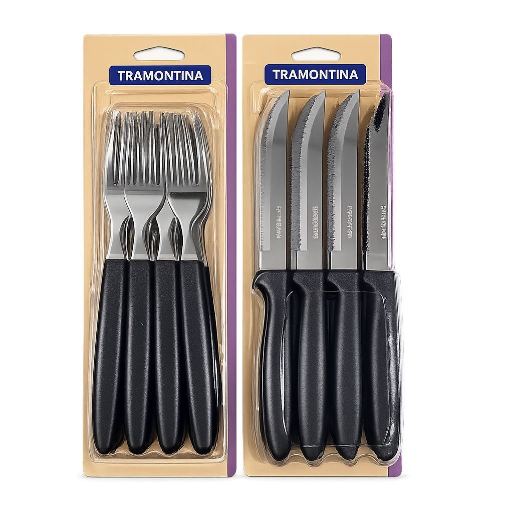Kit Garfo e Faca Tramontina Ipanema 24 Unidades