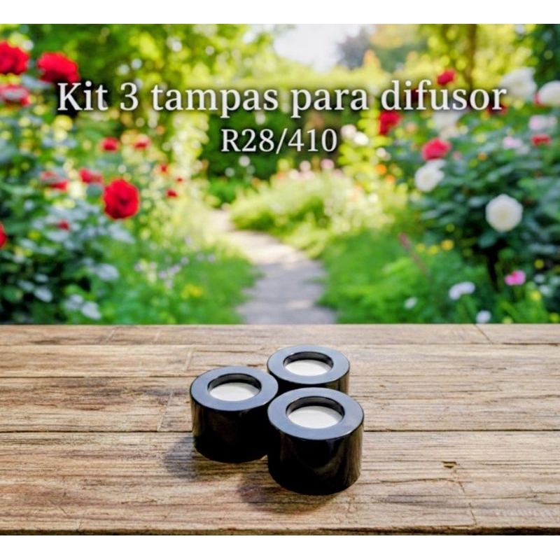 Kit Válvula Saboneteira pump super luxo R28/410 e tampa para difusor R28