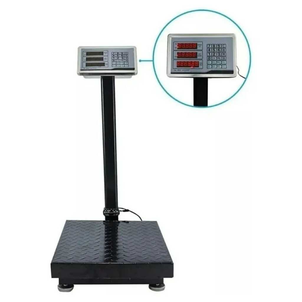 Balança 200kg com mastro, plataforma 40x30cm
