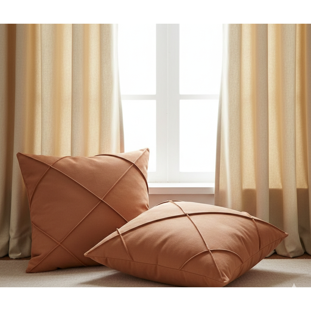 Kit 2 Capas de Almofadas Decorativa Drapeadas Macio e Aveludado PROMOÇAO em Oferta na Shopee