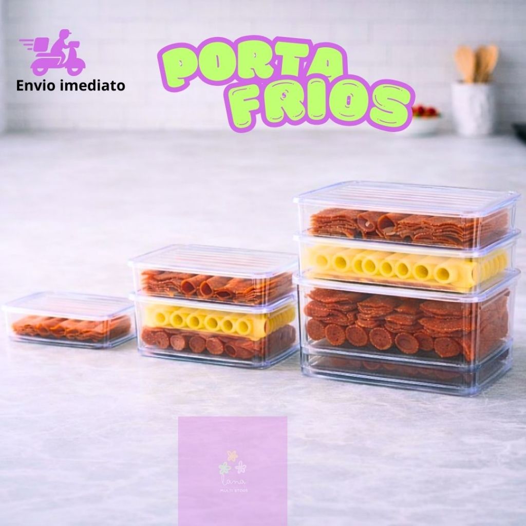 Porta Frios em Acrilico Para Presunto e Queijo com Tampa Hermética e Material Resistente Atóxico em Oferta na Shopee
