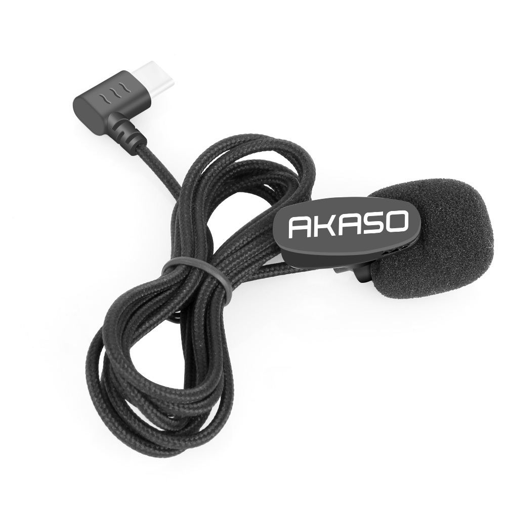 Microfone Externo para Câmera de Ação Akaso - EK7000, Brave 7, V50X