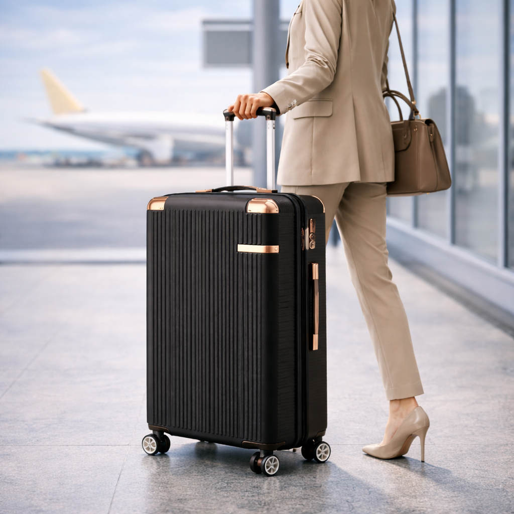 Mala Para Viagem De Bordo 10kg P Abs Com Zíper Expansível Rodinhas 360 Removíveis Bagagens de mão em Oferta na Shopee