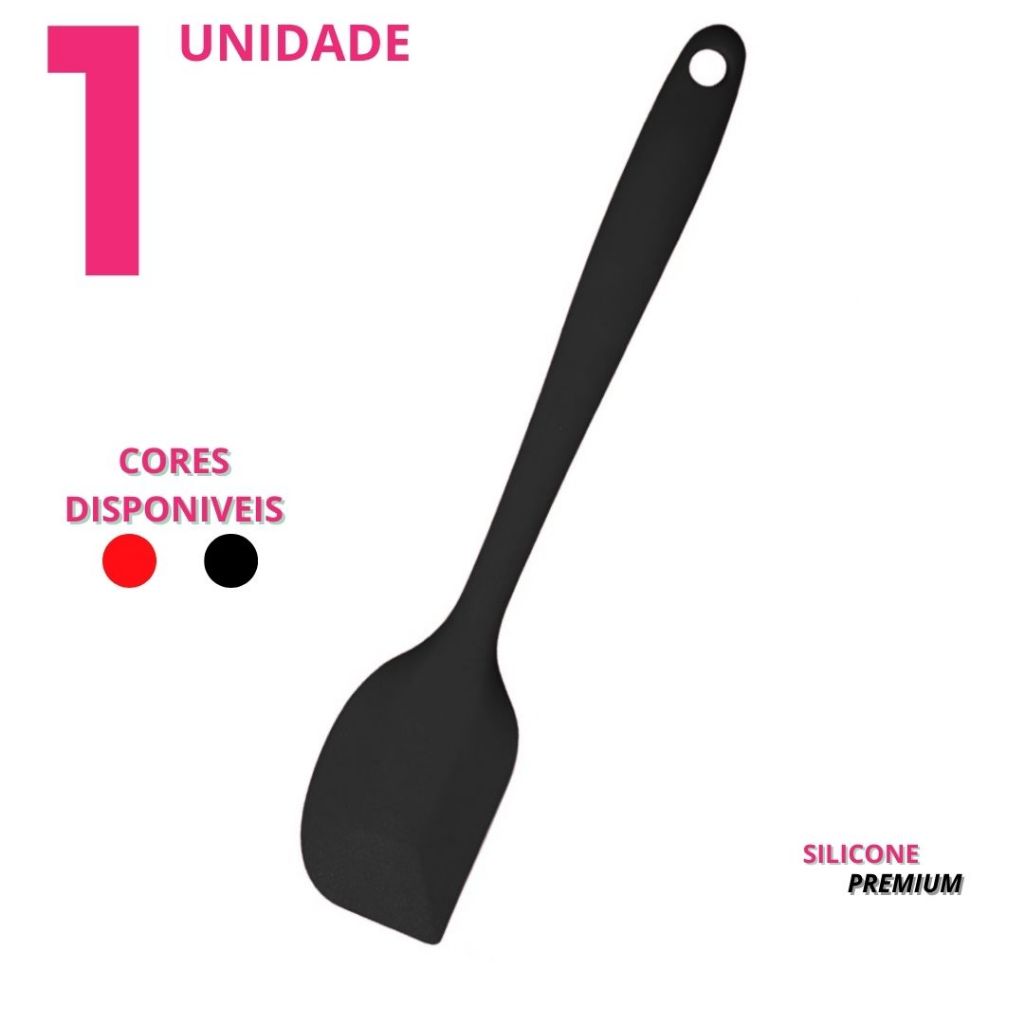 Espátula Pão Duro Silicone Resistente | Ideal para Raspar Panelas e Tigelas