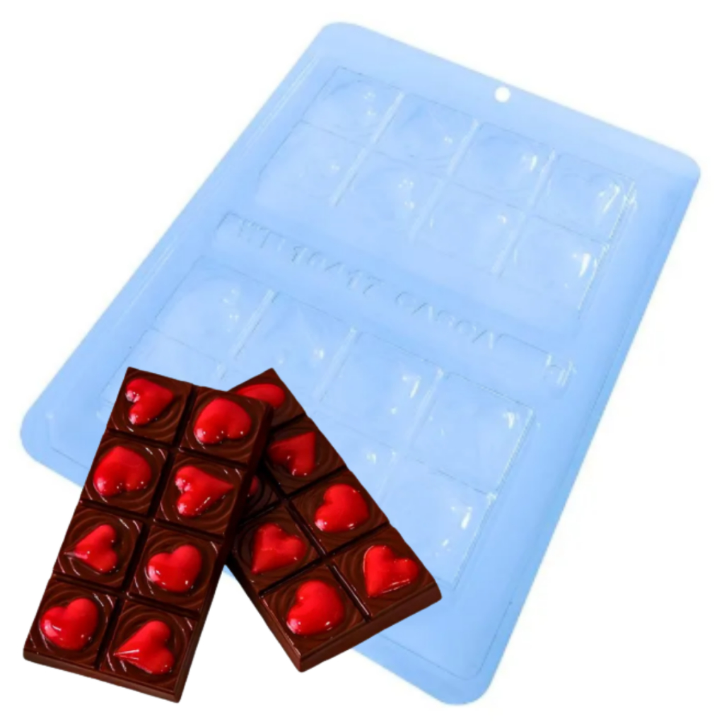 Forma Silicone Chocolate Amor em Barra 10417 BWB