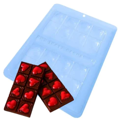 Forma Silicone Chocolate Amor em Barra 10417 BWB