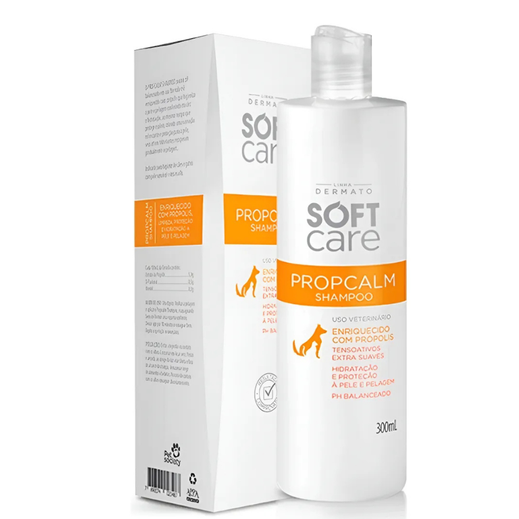 Shampoo Pet Society Soft Care Propcalm Cães E Gatos 300ml