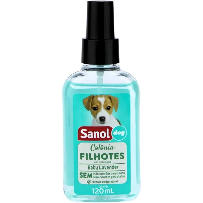 Perfume Colônia Para Cachorro Filhote Sanol Dog Filhote 120ml