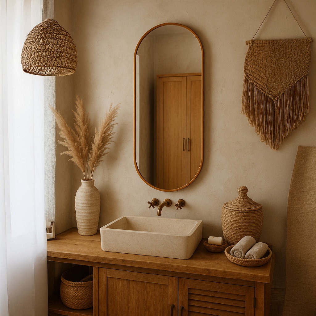 Espelho Organico Decorativo  Grande  - Modelo Capsula Com Suporte Incluso em Oferta na Shopee