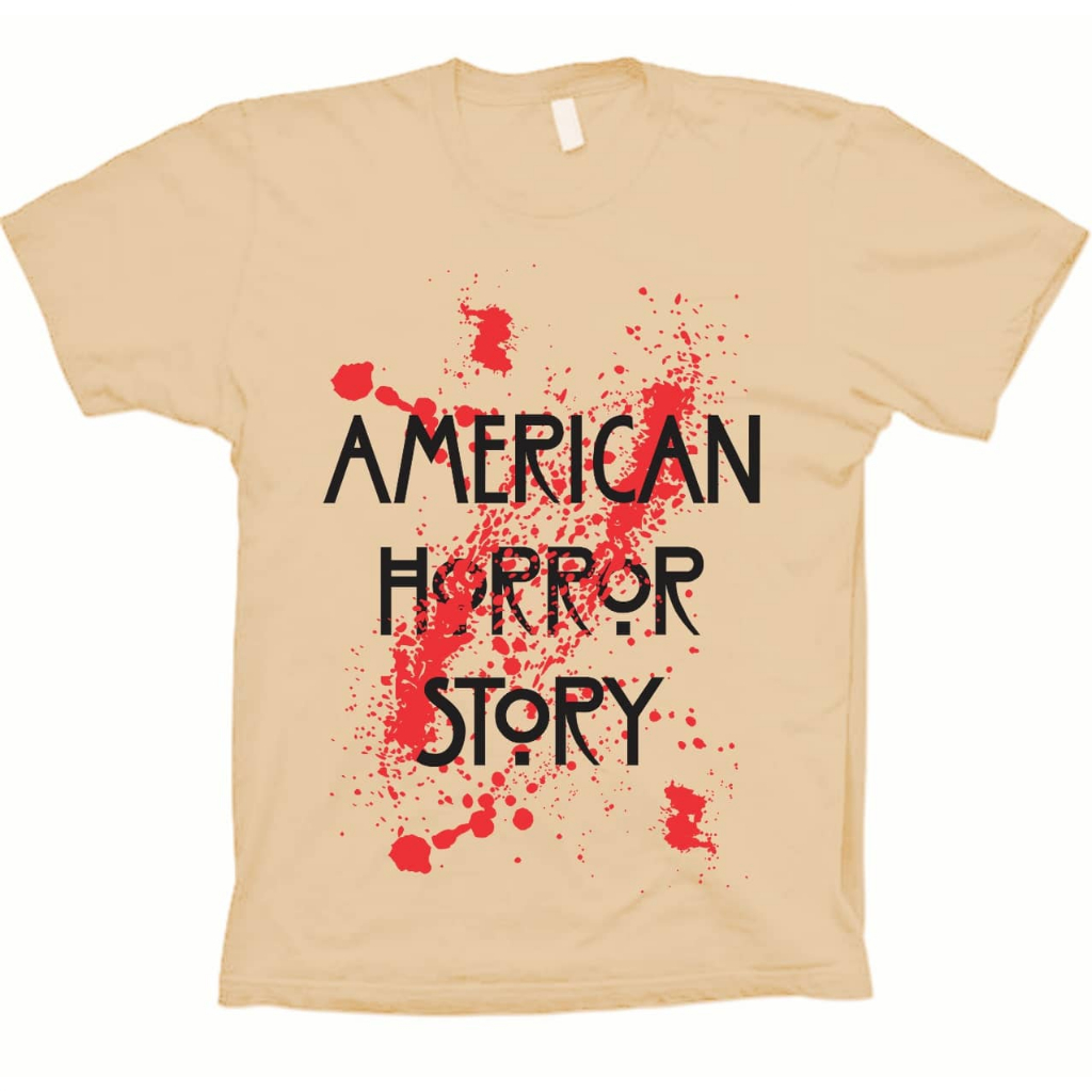 Camiseta Caqui Series Americanas Suspense - American Horror Story - 100% Algodão