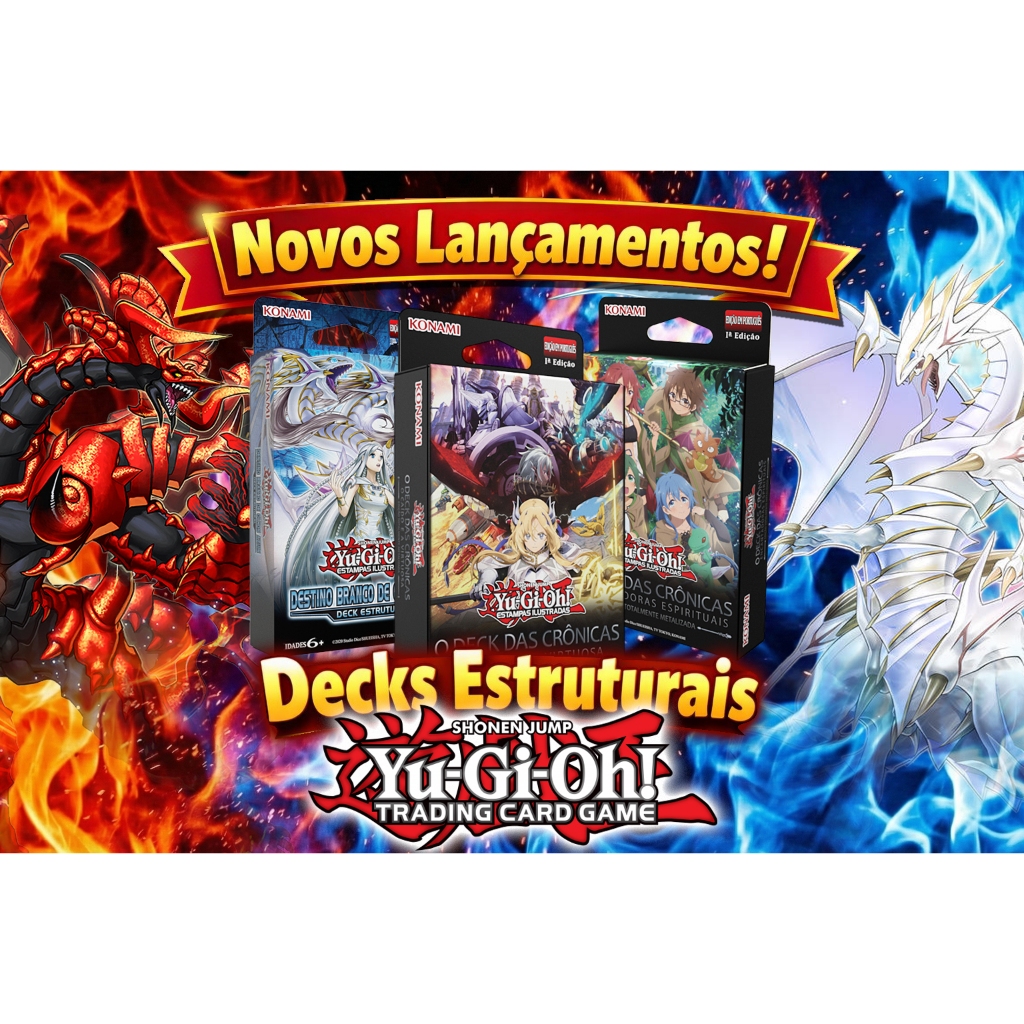 YUGIOH DECK ESTRUTURAL COLEÇÕES ALBAZ DRAGÃO BRANCO TCG DECK PRONTO CARTAS ORIGINAIS EM PORTUGUÊS KONAMI