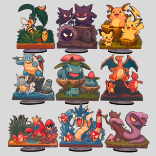 Action figure Pokemon pikachu pichu raichu bulbasaur Charmander squirtle gengar eevee mimikyu Arbok em Oferta na Shopee