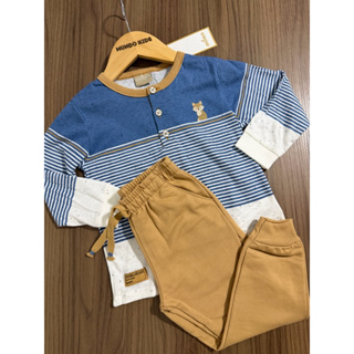 Conjunto Milon Meia Estaçao Bebê Menino 01 ao 08 em Oferta na Shopee