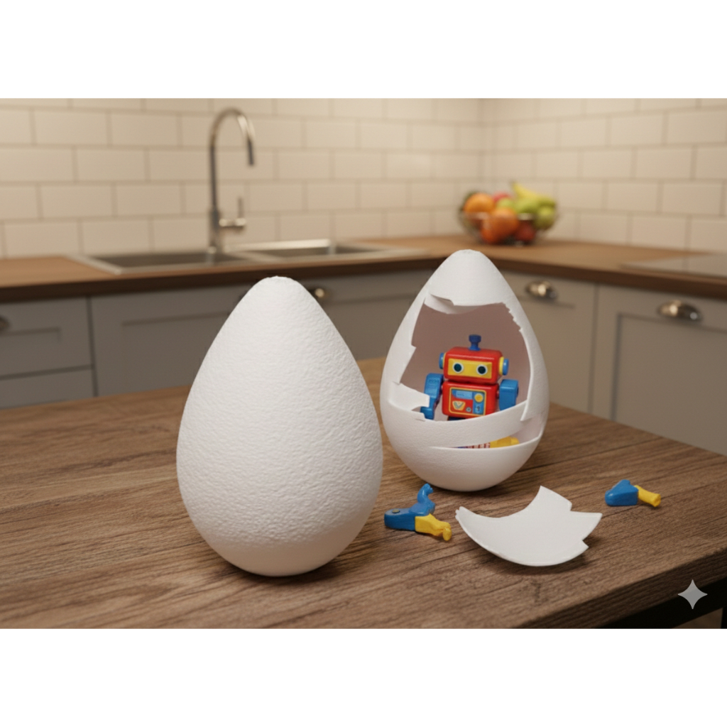 Ovo Surpresa Divertido Infantil – Ovo Quebrável com Brinquedo Dentro