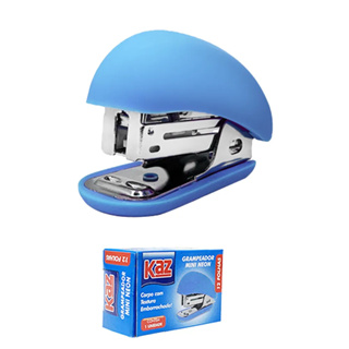 Mini Grampeador Neon Kawaii Portátil Fofo para Estojo Escola Escritório em Oferta na Shopee