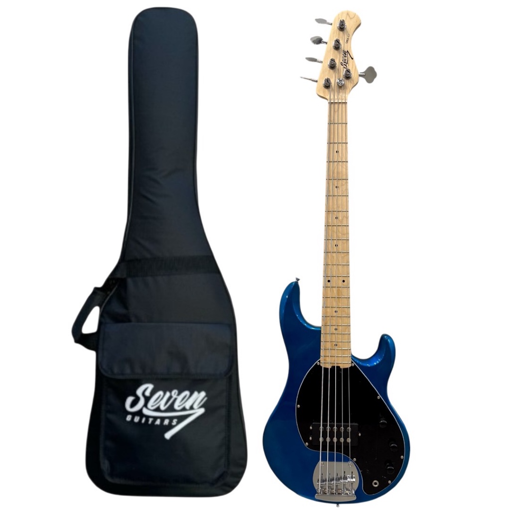 ContraBaixo Seven SBM 57 - 5 Cordas BL Azul C/Bag em Oferta na Shopee