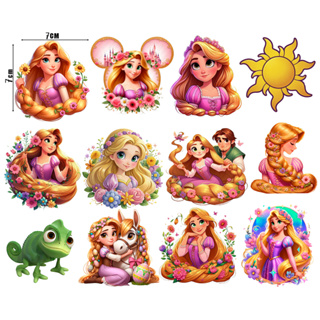 Kit DTF 12 Apliques Princesas Disney 7cm Termocolante Para Roupas Transfer Textil Aplicar em Qualquer Tecido Ariel, Bela em Oferta na Shopee