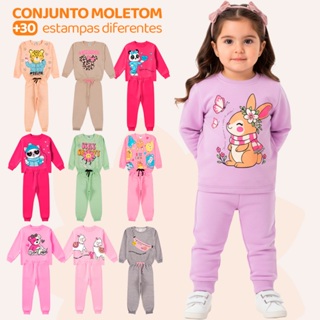 Kit Sortido 4 ou 2 Peças Moletom Roupa De Bebê Menina Infantil Inverno Peças Moletom Roupa Conjunto Frio em Oferta na Shopee