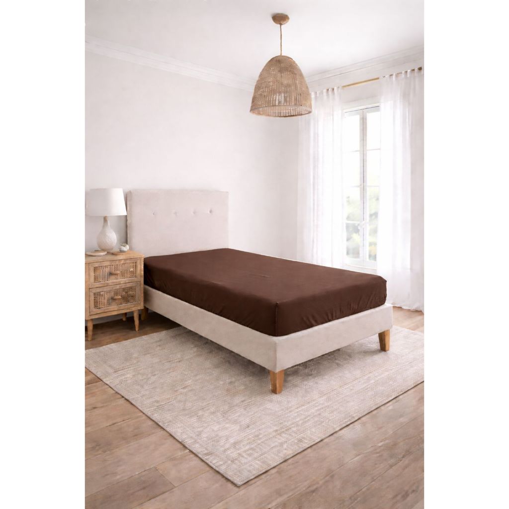 Lençol De Solteiro 100% Algodão Avulso Com Elástico em Oferta na Shopee