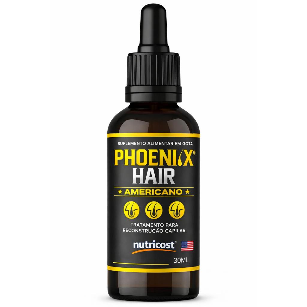 1 Phoenix Hair Americano Gotas Crescimento Capilar 30ml