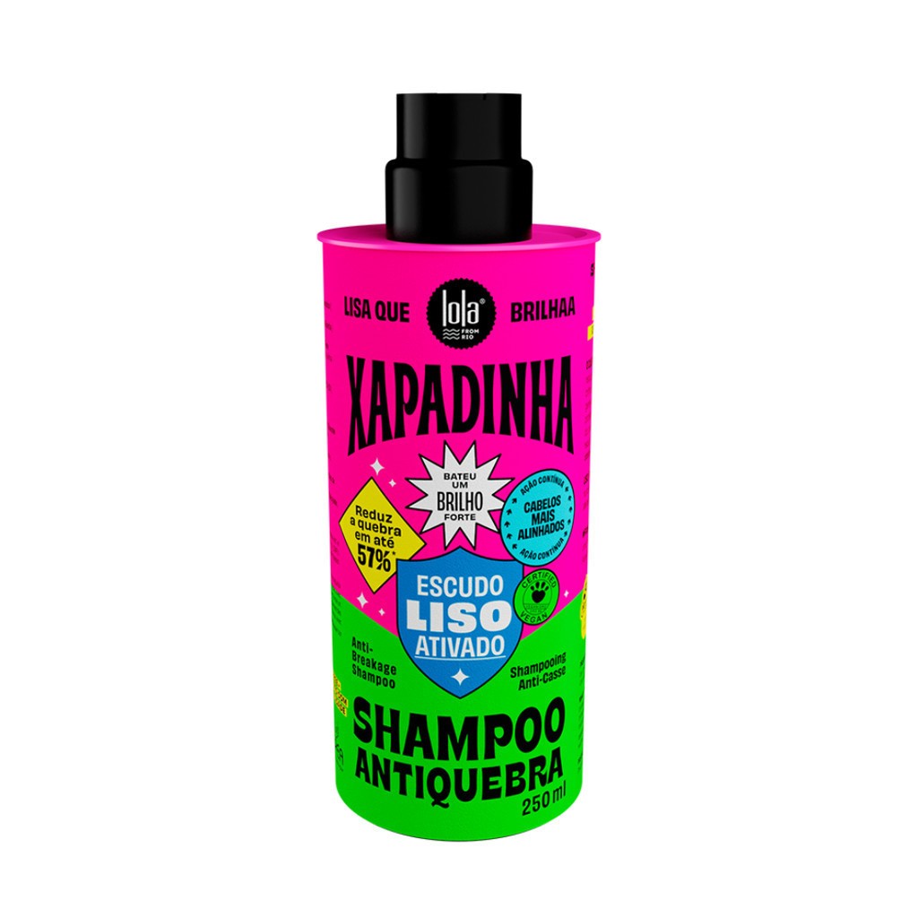 Lola Cosmetics Xapadinha Escudo Liso Ativado Shampoo 250ml
