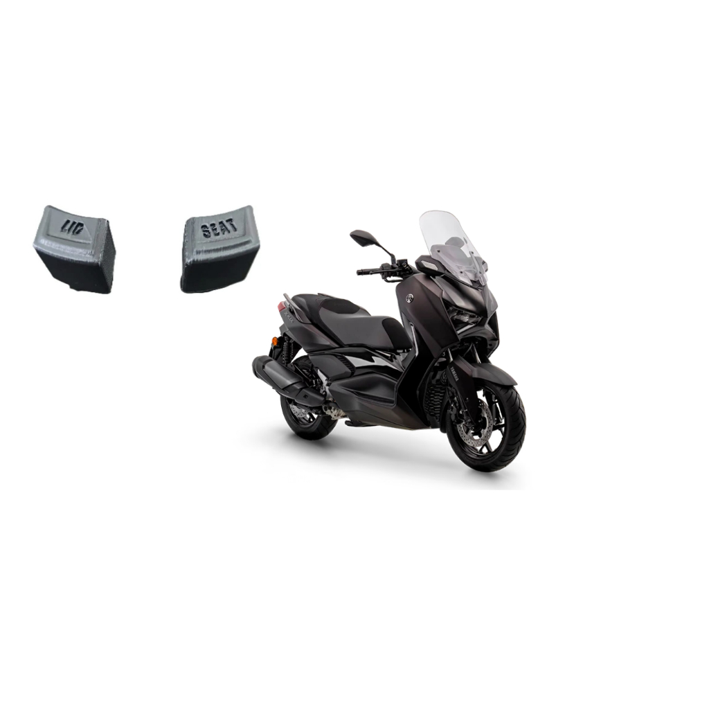 Kit Par Botão Bau Moto Xmax Lid Seat Yamaha Peça Reposição Lançamento