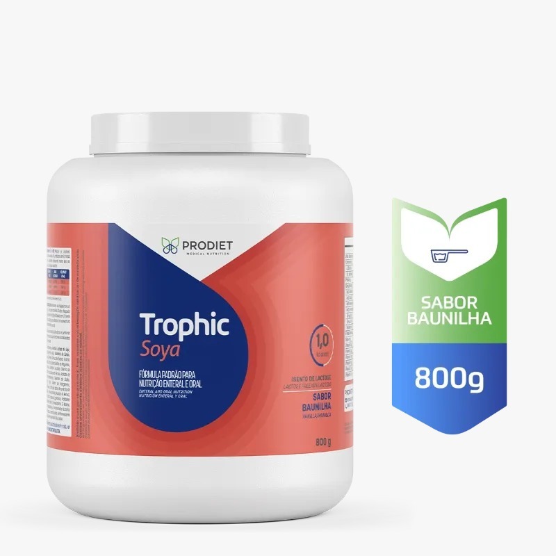 Prodiet Trophic Soya 800g Pó Suplemento De Soja Baunilha em Oferta na Shopee