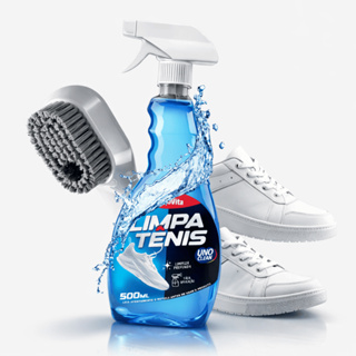 Kit Limpa Tênis + Escova Spray Premium Espuma de Limpeza Profunda Remove Manchas em Oferta na Shopee