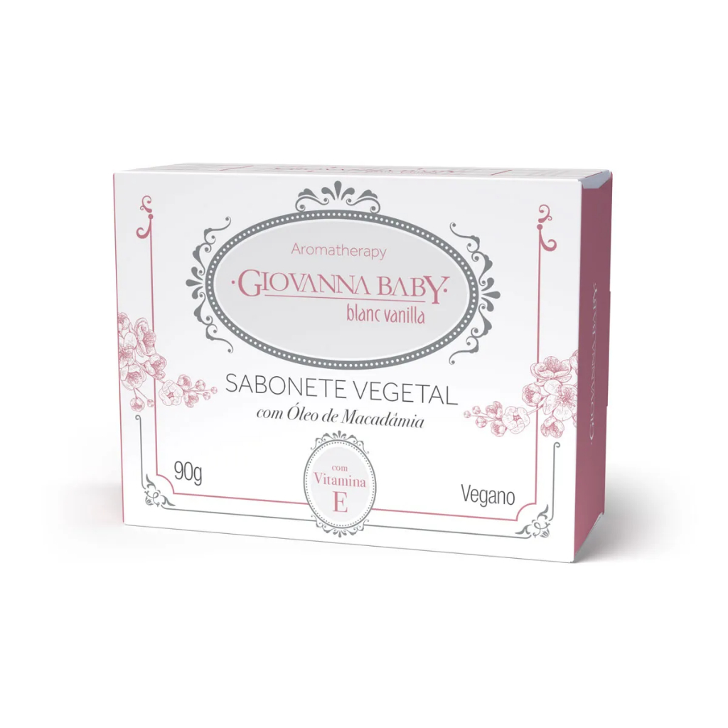 Giovanna Baby Sabonete Vegetal Retangular Blanc Vanilla 90G em Oferta na Shopee