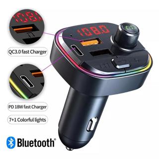 Receptor Transmissor Fm Pendrive Bluetooth Carregador 12/24v em Oferta na Shopee