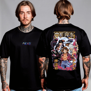 Camiseta Masculina PlusSize Estampa Anime One Piece Luffy Pirata Chapeu de Palha em Oferta na Shopee