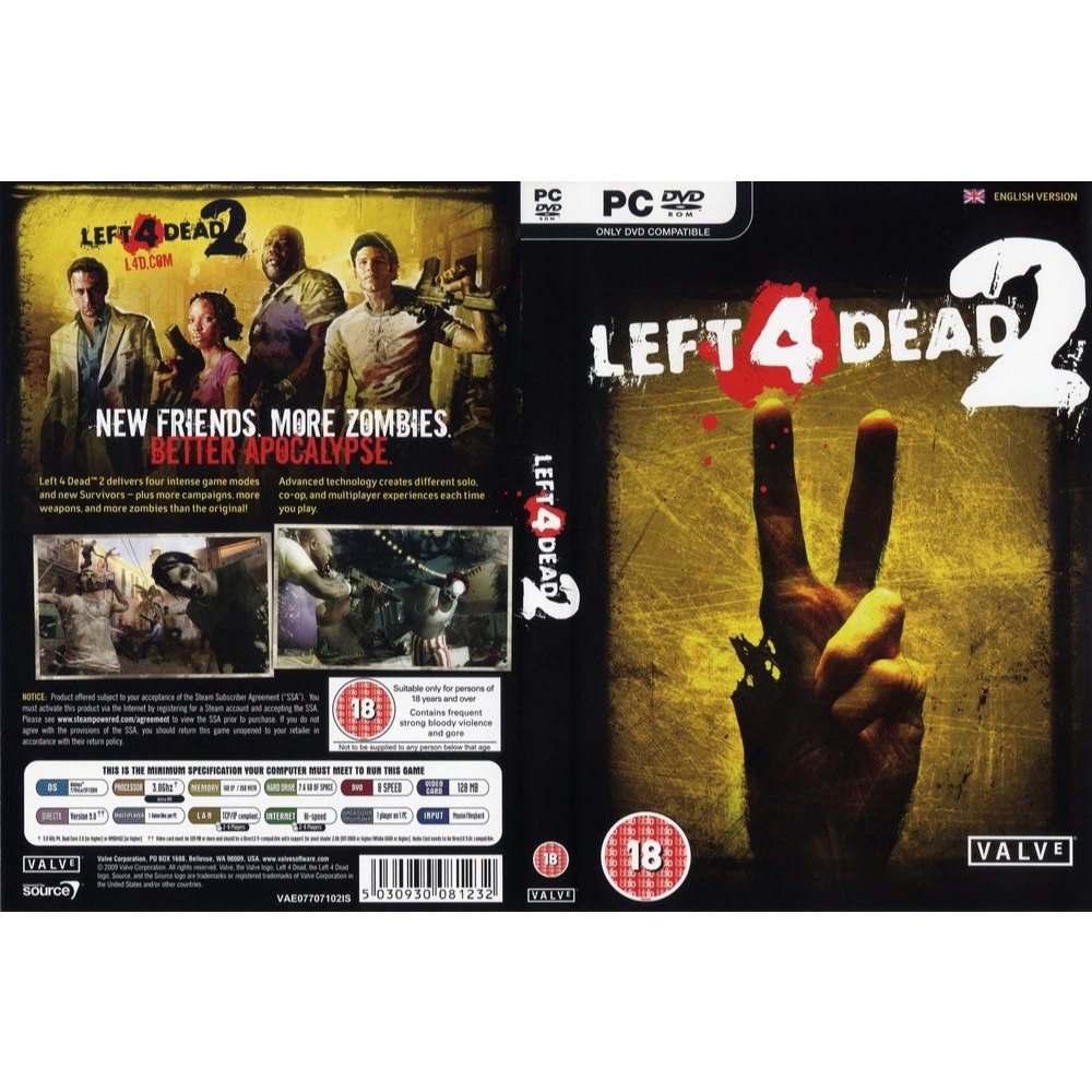 Left 4 Dead 2 para Pc ou Notebook pen Driver