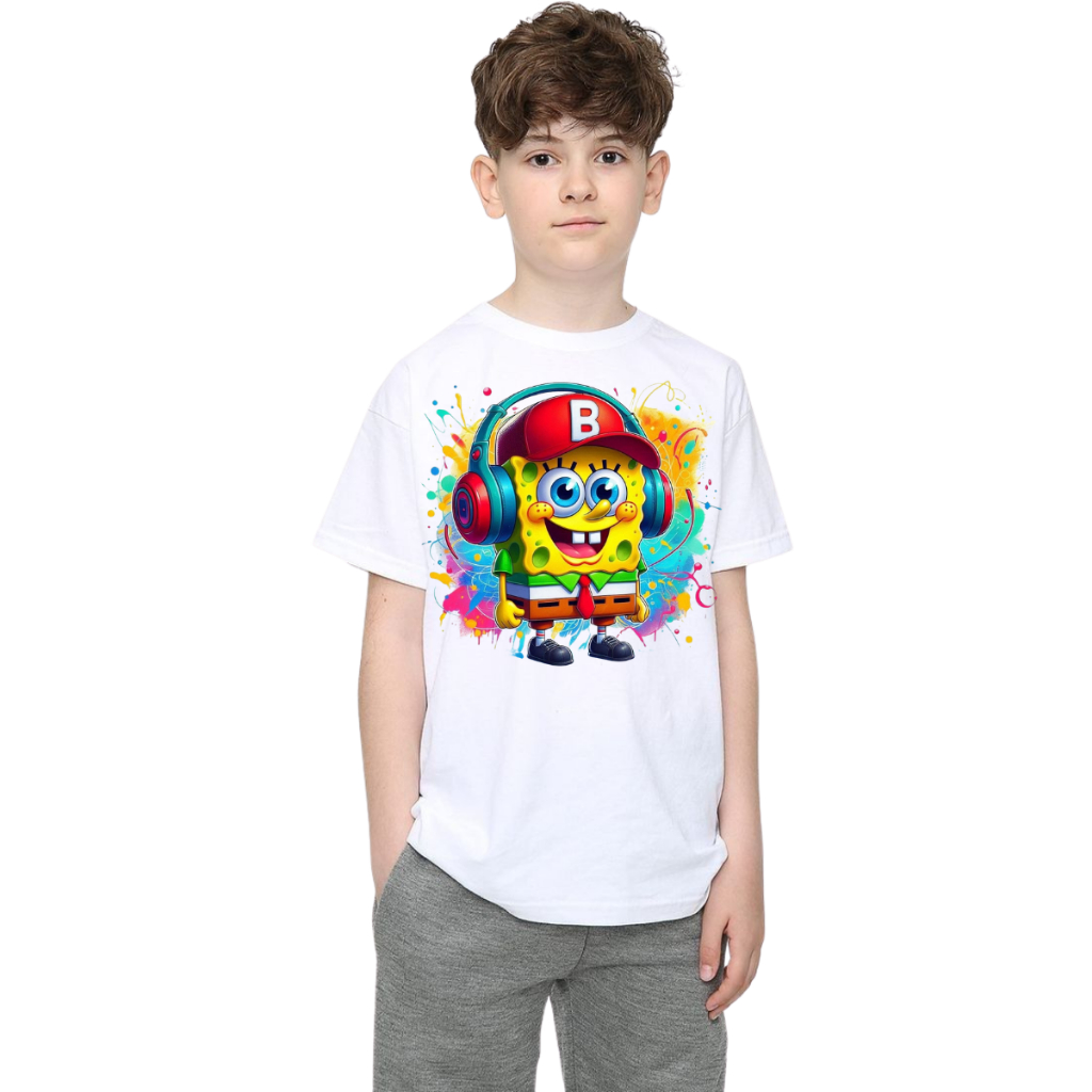Camiseta personalizada do Bob esponja adulto infantil camiseta infantil do Bob esponja camisa blusa