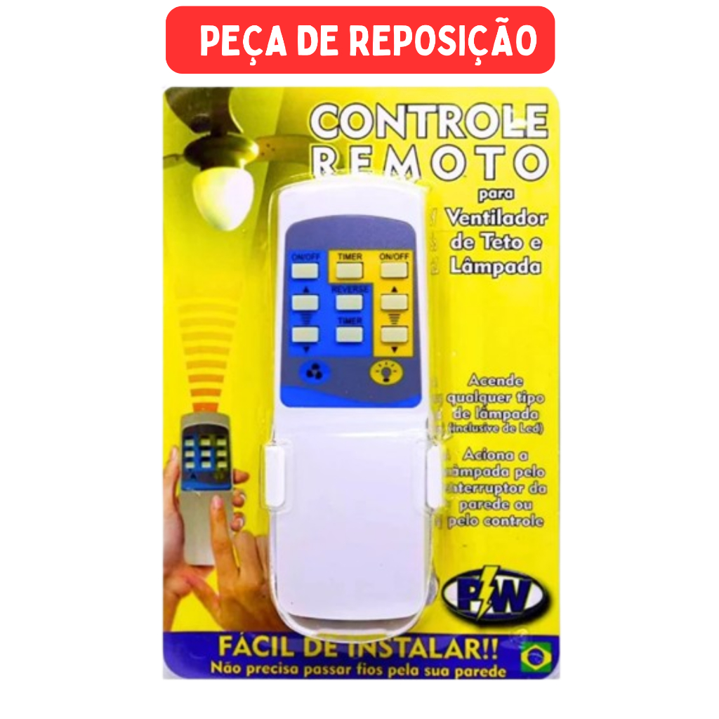 Controle Remoto Para Ventilador PW De Teto Transmissor Le-7507 - PEÇA DE REPOSIÇÃO em Oferta na Shopee