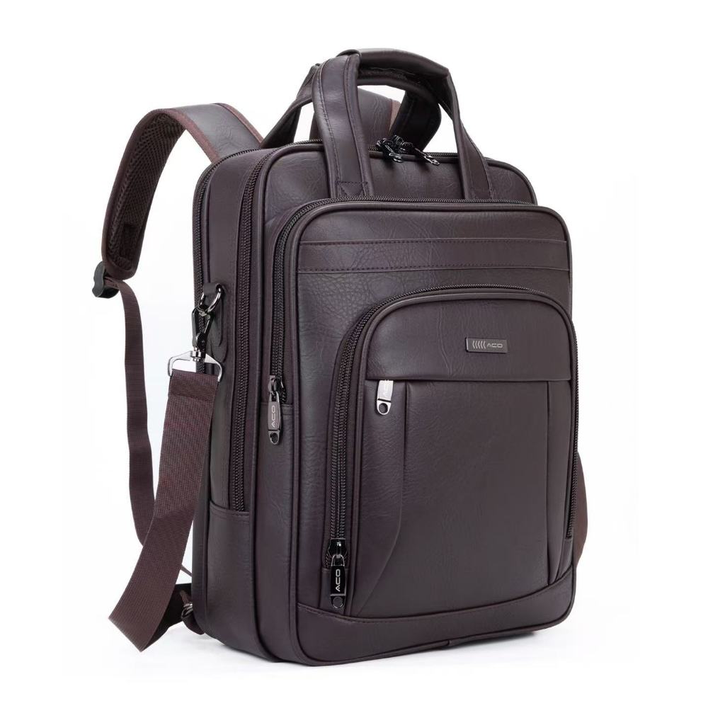 ACO-MOCHILA DE COURO REFORÇADO PARA DIA A DIA PORTA NOTEBOOK em Oferta na Shopee