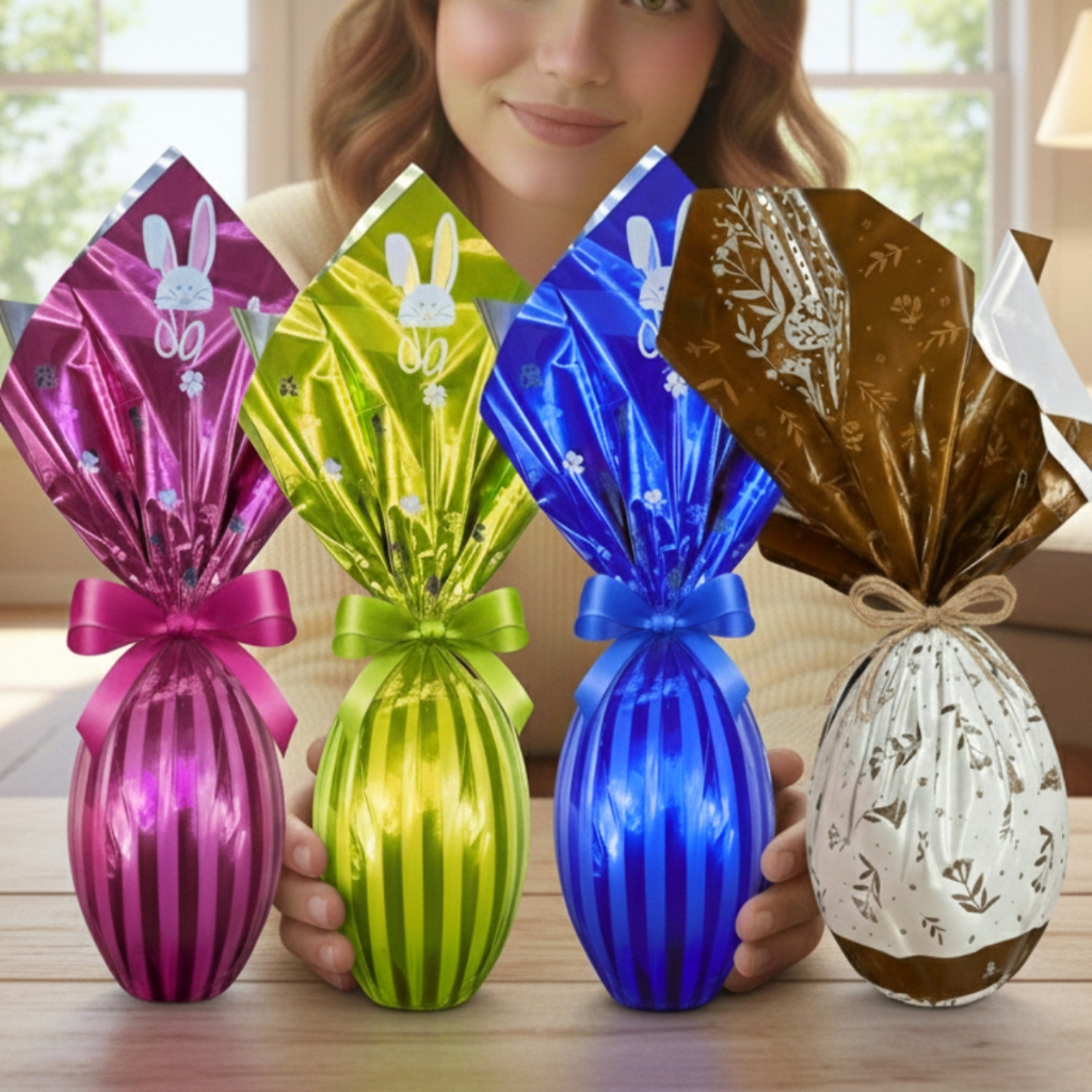 25 Embalagem Ovo De Páscoa 500g A 750g Saco Envelope 44x44cm em Oferta na Shopee