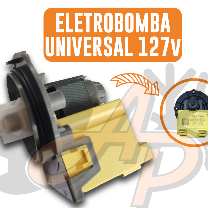 Bomba Eletrobomba Lavadora Máquina Universal 110V ou 220V