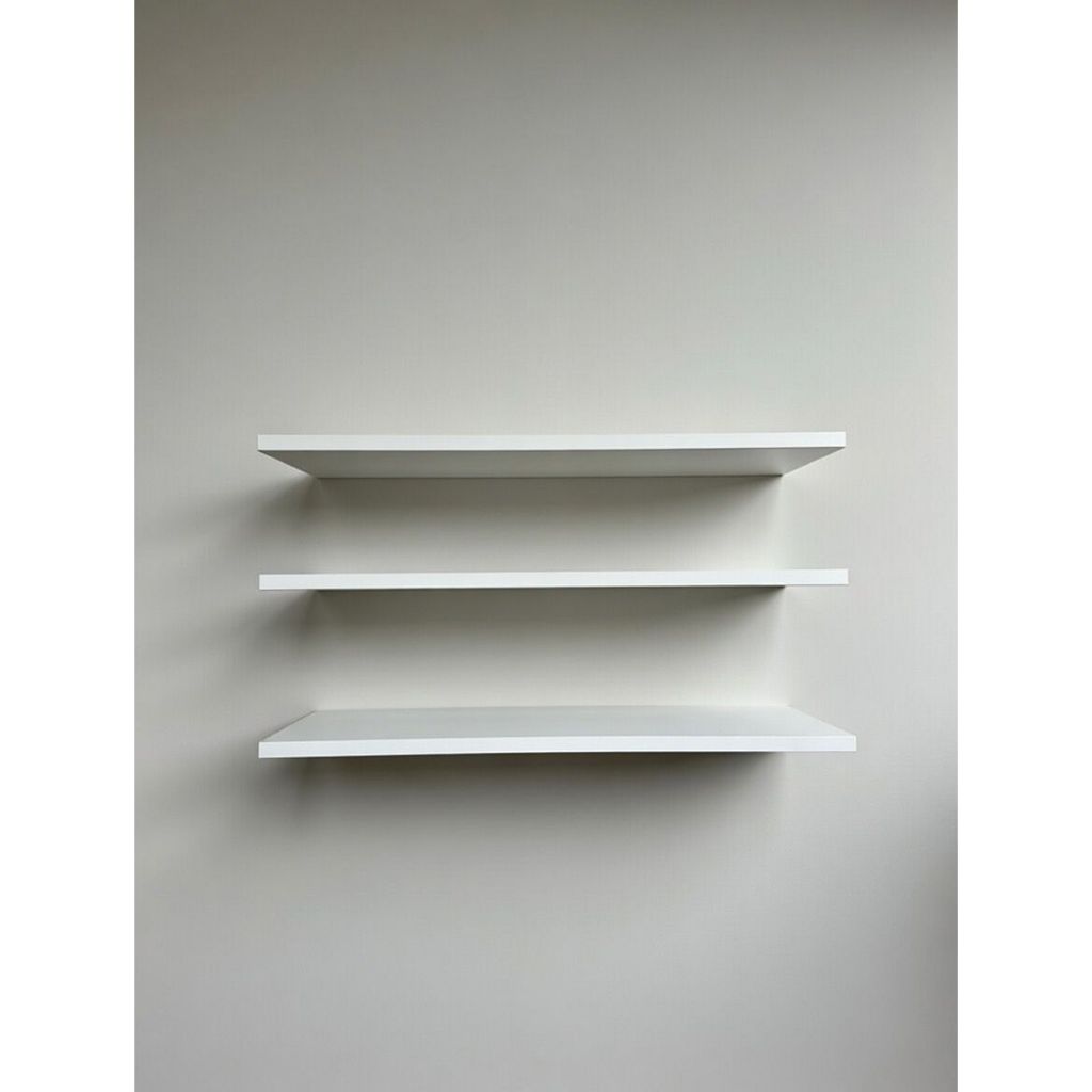 Kit 3 Prateleiras 30cm MDF Luxo Nichos Sala Cozinha Quarto Banheiro Com Kit De Instalação