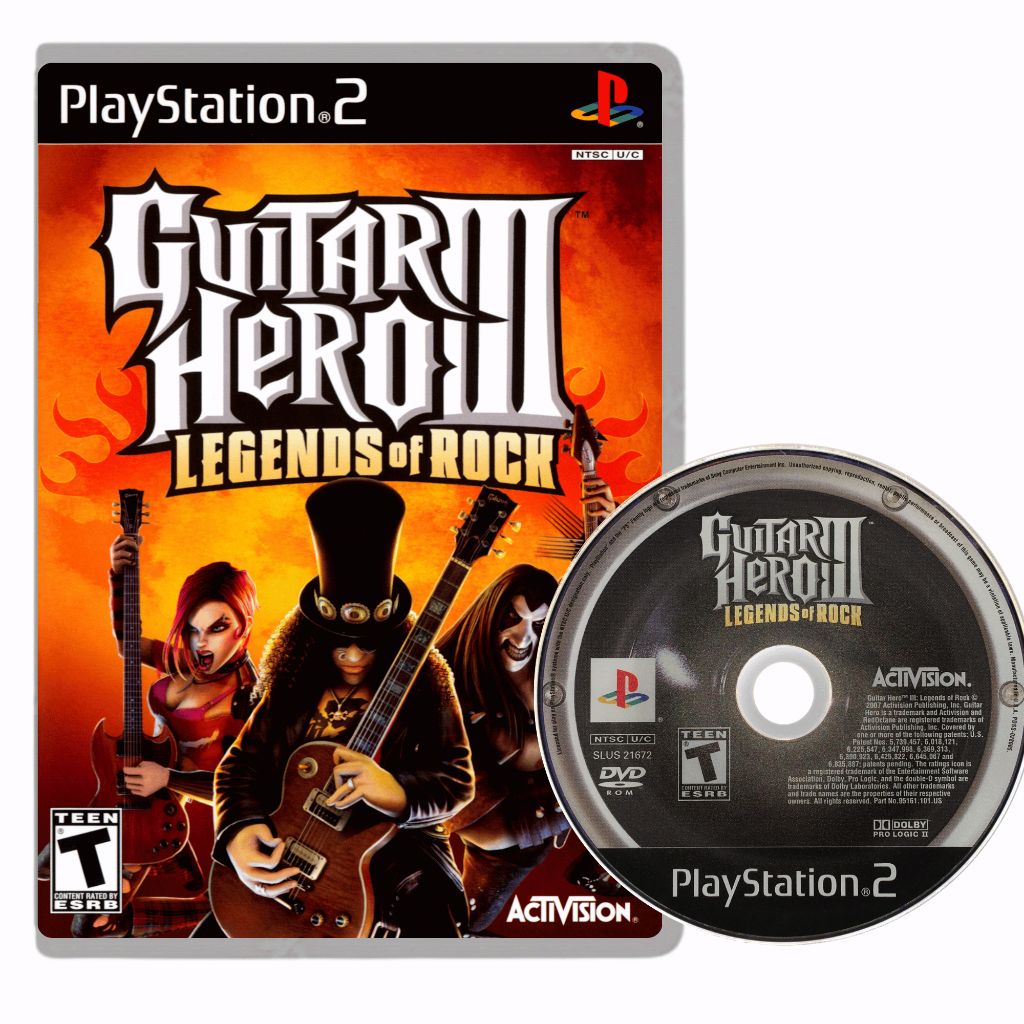 Guitar Hero 3 - Legends of Rock - Playstation 2 (Mídia Física) ps2